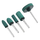 HILDA 5pcs 3mm Rubber Point Mounted Grinding Head for Polishing Metal Iron Grinder Rotary Tools