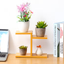 Retro Desktop Flower Stand Chic Indoor Garden Plant Holder Display Planter Rack Home Decorations