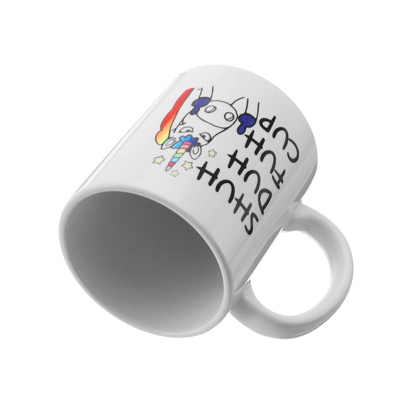 Shuh Duh Fuh Cup Funny Unicorn Mug Gift Coffee Mugs for Coworkers Office Home Present