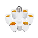 3 In 1 6 In 1 Adjustable E27 LED Light Lamp Bulb Adapter Converter Split Splitter Base Socket