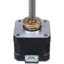 HANPOSE 17HS3401-S T8x8 Nema 17 Lead Screw Stepper Motor Linear Actuators 34mm 1.3A 28N.cm 4-lead 42 Motor 100-500mm Trapezoidal Lead Screw for 3D printer Z Axis