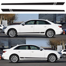 2PCS Universal Car Auto Long Stripe Decals Both Side Body Viny Wrap Stickers