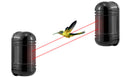Wired Active Infrared Alarm Intrusion Detector Dual Beam Sensor 100M Outdoor Perimeter Barrier Fence