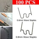 100Pcs Hot Stapler Wave Welding Staples For Car Bumper Fender Welding Torch Repair Tool Kit