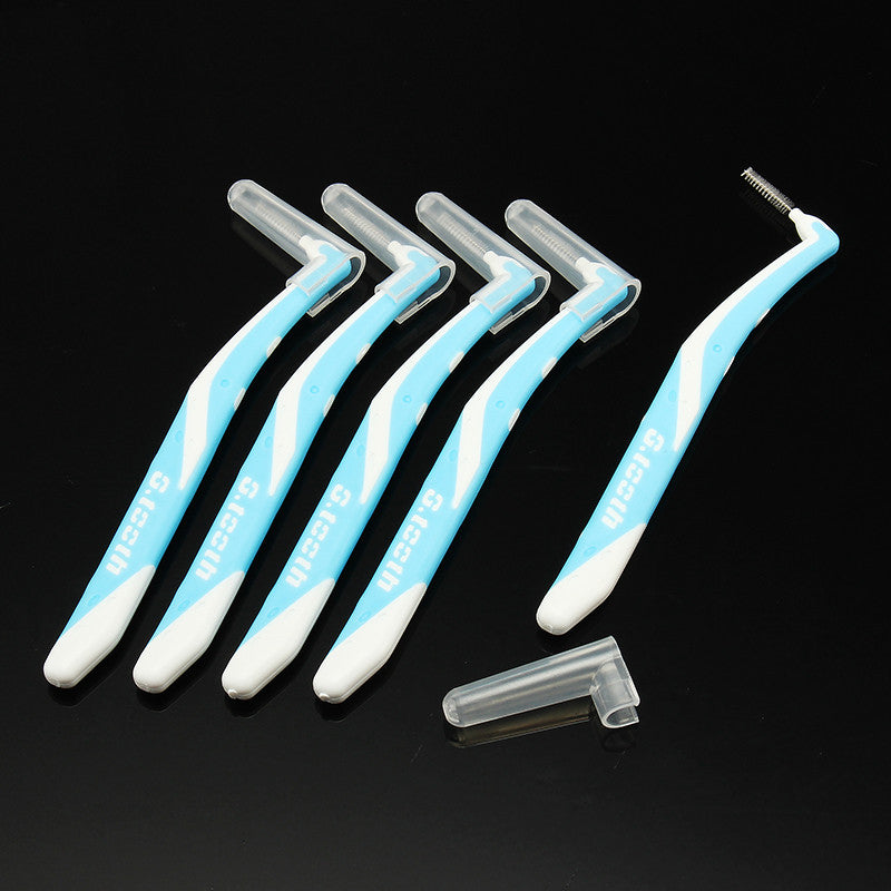 L Forms Interdental Brush Dental Orthodontic Between Teeth Floss Toothpick 0.7mm 0.8mm 1.0mm