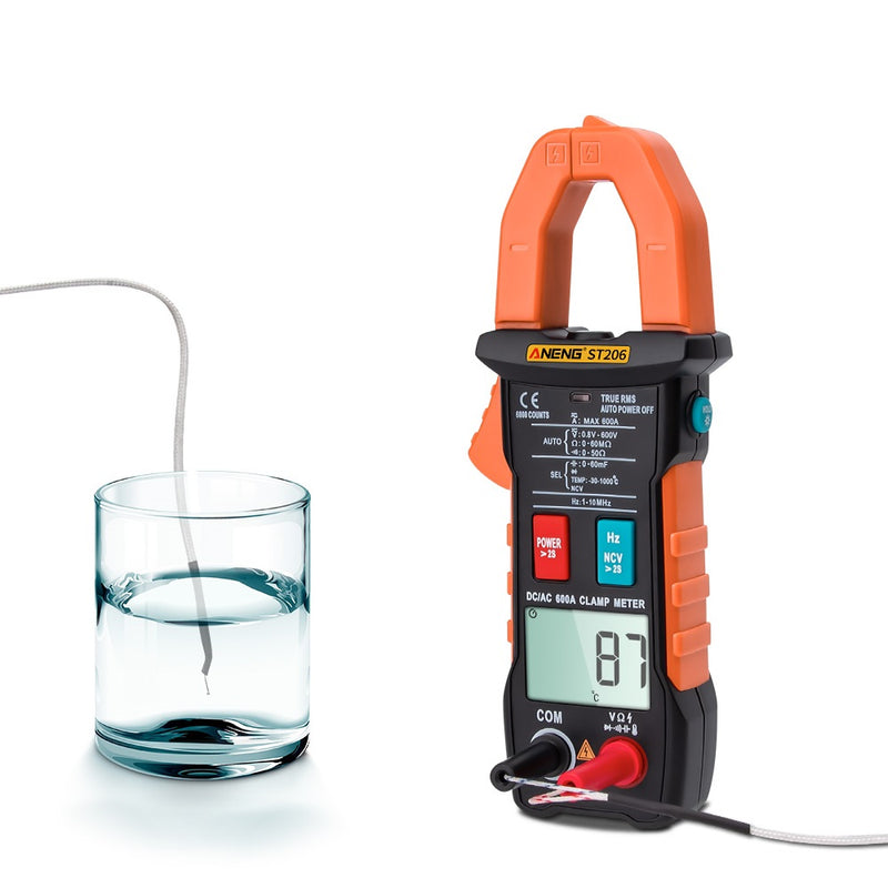 ANENG ST206 Digital Multimeter Clamp Meter 6000 Counts True RMS Amp DC/AC Current Clamp Tester Meters Voltmeter