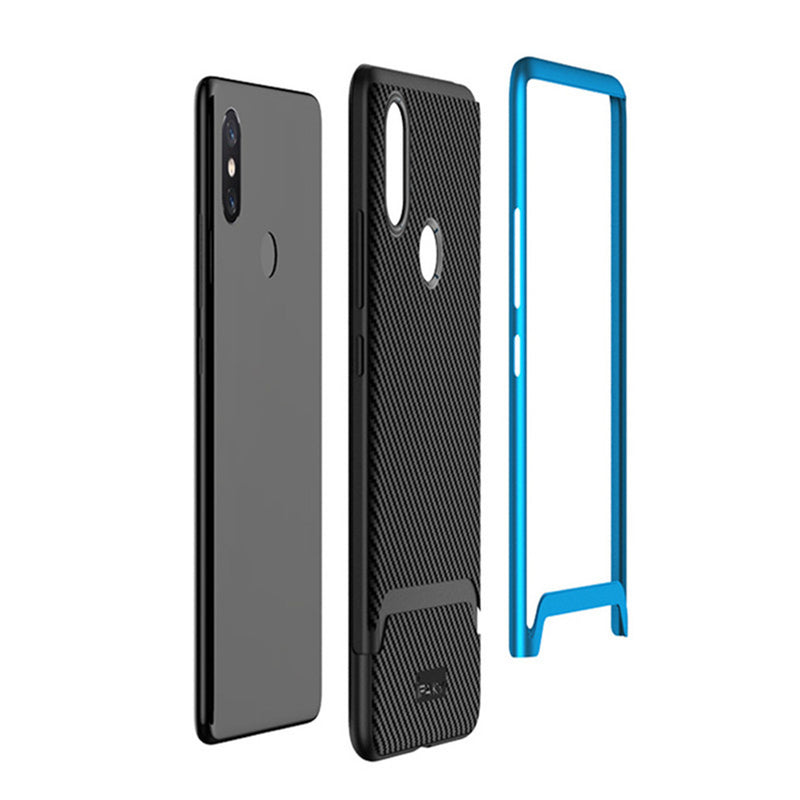 IPAKY Shockproof Hard PC + Soft TPU Back Cover Protective Case for Xiaomi Redmi 6 Pro Mi A2 Lite