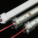 50CM SMD 5730 36 LED Rigid Strip Tube Bar Light Lamp With U Aluminium Shell + PC Cover DC12V