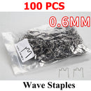 100Pcs Hot Stapler Wave Welding Staples For Car Bumper Fender Welding Torch Repair Tool Kit