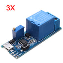 3Pcs 5V-30V Wide Voltage Trigger Delay Timer Relay Conduction Relay Module Time Delay Switch