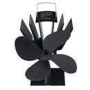 1100rpm Heat Powered Stove Fan Low Noise Wood Log Burner Fireplace Eco Friendly Fan No Battery No Electricity