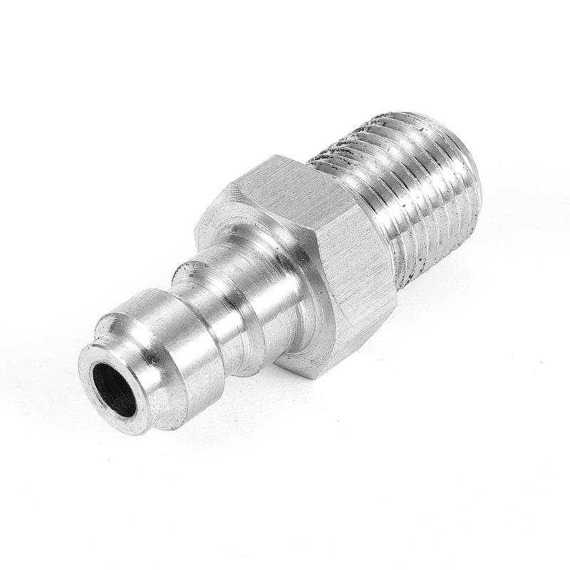 Paintball PCP Fill Nipple Adapter Stainless Steel 8mm Thread One Way Foster Connector 1/8'' BSPP