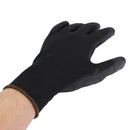 12 Pairs Black PU Safety Work Glove Builders Protect Palm Coating Gloves S/M /L Option
