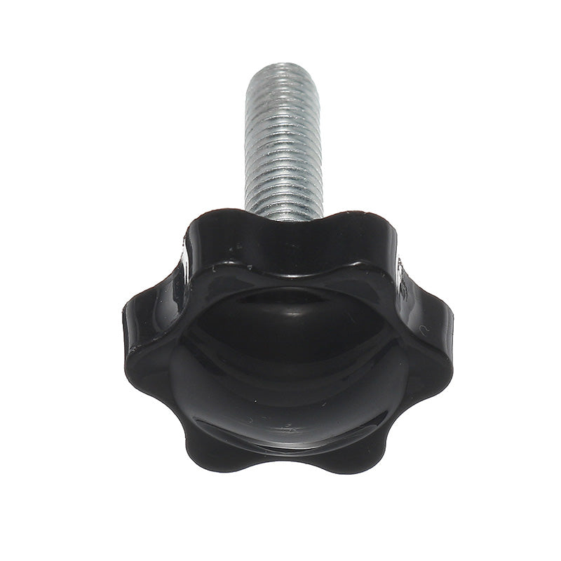 Suleve M8TS1 10Pcs M8 30mm Star Shape Head Thread Knurled Thumb Screw Clamping Grip Knob Screw