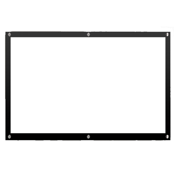 JMGO 100 Inch Simple Curtain White Plastic 16:9 Projector Screen Portable Ready-To-Use