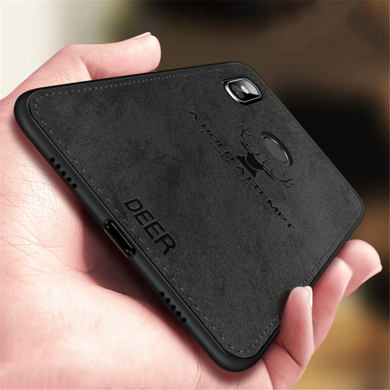 Bakeey Deer Shockproof Cloth Soft TPU Back Cover Protective Case for Xiaomi Redmi Note 6 Pro