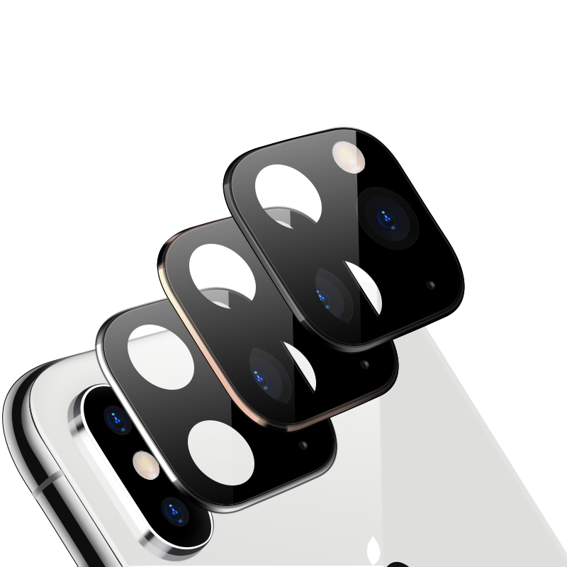 Bakeey Converted Change iPhone XS to iphone 11 Pro Second Change Metal + Tempered Glass 2 in 1 Anti-scratch Phone Camera Lens Protector for iPhone XS