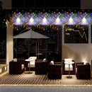 Battery Operated 8 Mode LED Dandelion Hanging String Light with Remote Control Christmas Decor