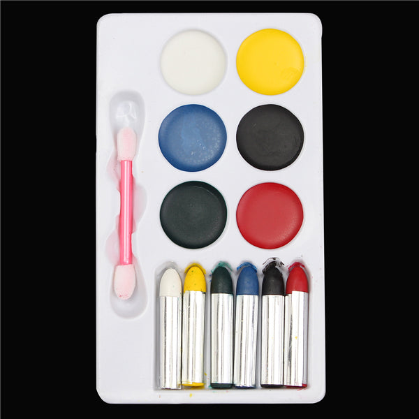 Stargazer Face Body Paint Sticks 6+6 Crayons Set Halloween Party Makeup Painting