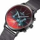 Reward RD82004M Fashion Men Watch Light Luxury Waterproof Chronograph Stainless Steel Quartz Watch