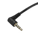 Claite 3.5mm Male To 3.5mm Female 25cm Audio Extension Cable