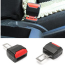 Pair Car Seat Belt Alarm Stopper Buckle Insert Clips Extender Accident Eliminator