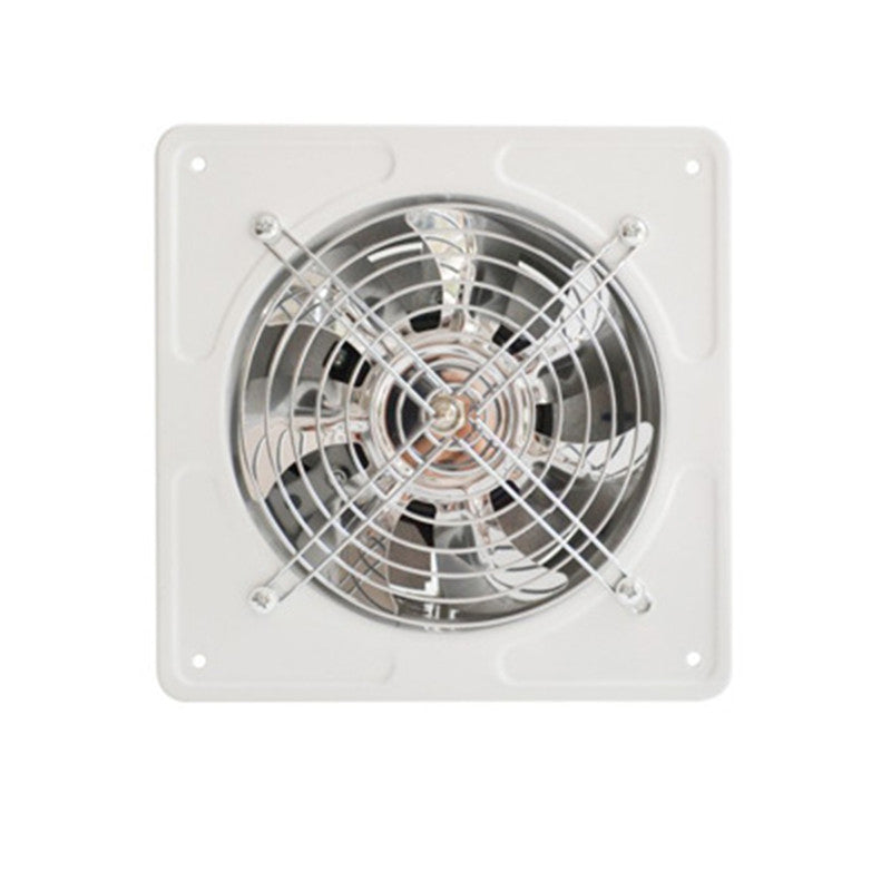 40W 6'' Exhaust Fan 6'' Exhauster Muffler Wall Mounted Low Noise Air Vent Ventilation