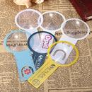 Mini 2 in 1 3X Handheld Ruler Fresnel Magnifier PVC Ultra Thin Magnifying for Reading Viewing