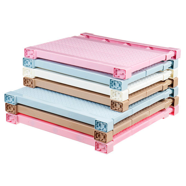 Adjustable Wardrobe Closet Organizer Storage Shelf Wall Mounted Space Saving Rack