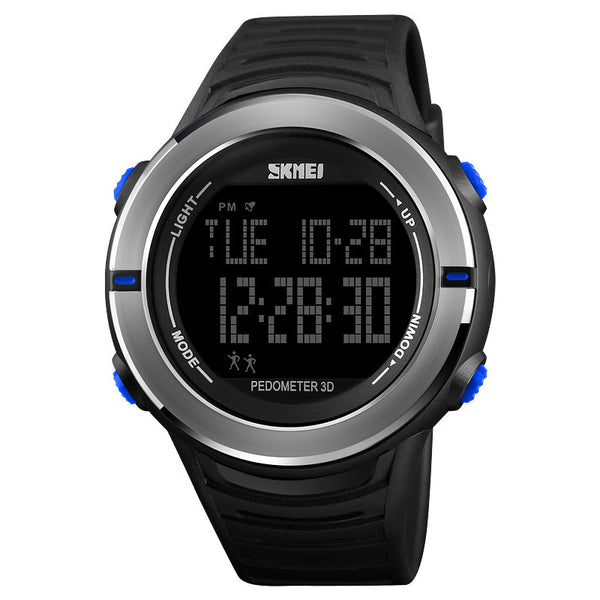 SKMEI 1322 Digital Watch Male Fashion Sport Multi-function Alarm Pedometer Wrist Watch