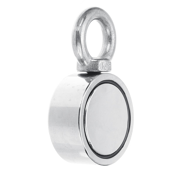 160KG D48mm Double Side Neodymium Magnet Fishing Metal Sea Treasure Hunting Recovery Magnet