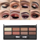 8 Colors Shimmer Eyeshadow Palette Mini Glitter Highlighters Palette Smoky Eye Shadow Palette
