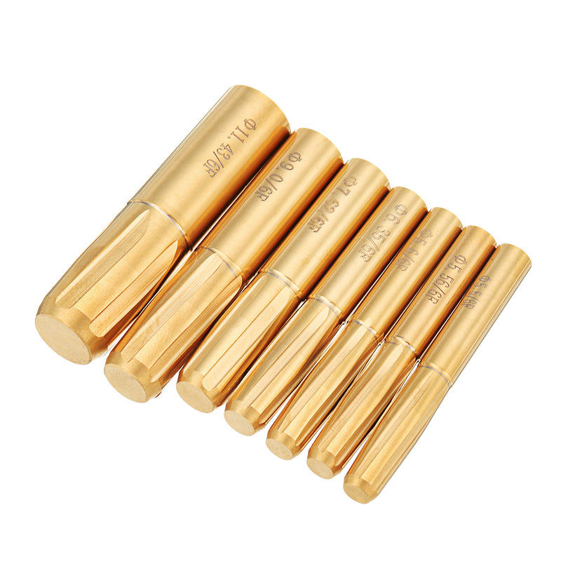 6 Flutes Spiral Reamer 5.5-11.43mm Rifling Button Chamber Helical Machine Reamer