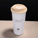 500ML Stainless Steel Leakproof Insulated Thermal Portable Car Travel Coffee Mug Cup