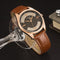 YAZOLE 416 Men Watch Fashion Leather Strap Roman Numbers Dial Quartz Wrist Watch