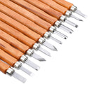 12pcs Engraving Carving Cutter Wood Carving Tool with Whetstone for Handmade DIY Art Craft Tools Kit