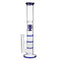19.5 Inch Glass B ong Three Honeycomb PERC Smoking P ipe Water H ookah With Ice Catcher H ookah pipes