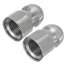 3/8 1/2 Inch F Pressure Washer Drain Sewer Clean Pipe Jetter Rotary Nozzle 5 Jet