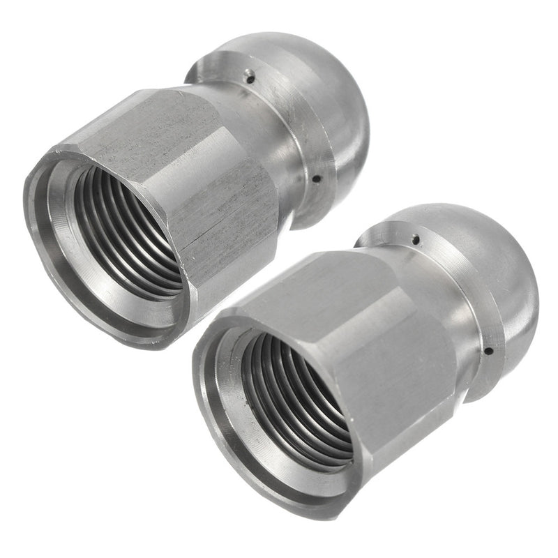3/8 1/2 Inch F Pressure Washer Drain Sewer Clean Pipe Jetter Rotary Nozzle 5 Jet