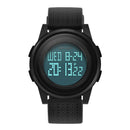SANDA 337 Digital Watch LED Waterproof PU Leather Sports Student Watch