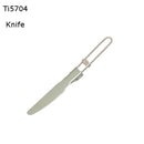 Keith Ti57 Series Titanium Tableware Ultralight Folding Outdoor Spoon Fork Cutter Cutlery