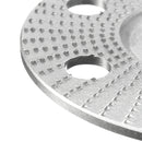Drillpro 100mm Tungsten Carbide See Through Wood Shaping Disc Flat Carving Disc with Hole 16mm Bore Sanding Grinder Wheel for 100 115 Angle Grinder