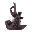 Hand Ceramic Backflow Waterfall Smoke Incense Burner Censer Holder Decor + Cones