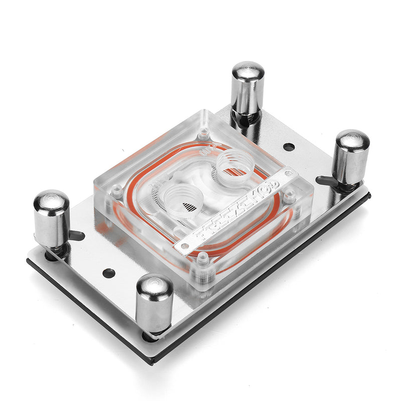 Red Copper Plate CPU Water Cooling Block Waterblock 0.3mm Water Channel Injection for AMD AM4