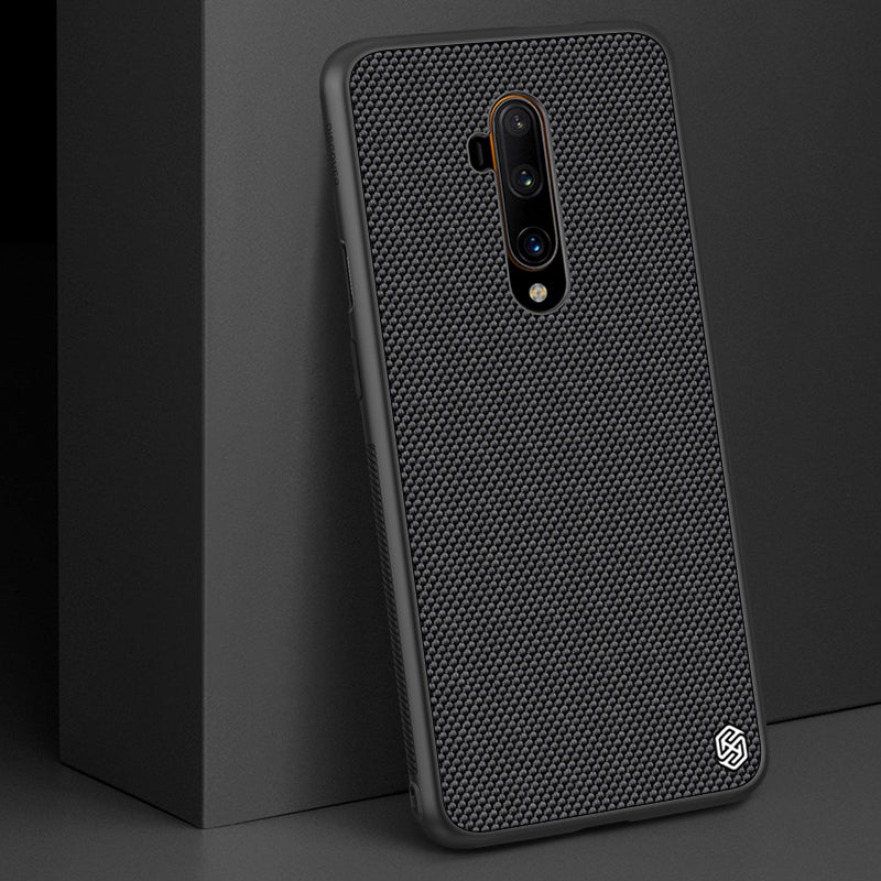 For OnePlus 7T Pro Case NILLKIN Anti-fingerprint Anti-slip Nylon Synthetic Fiber Textured Protective Case