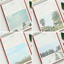 2018 Desk Standing Calendar JeJu Island Sightseeing Monthly Agenda Planner School Office Supplies