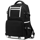 Oxford Cloth Waterproof Laptop Bag Backpack Travel Bag With External USB Charging Port