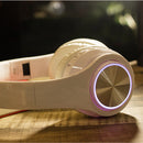 Bakeey BH3 Foldable LED Flashing Stereo bluetooth Headphone Heavy Bass AUX TF Card