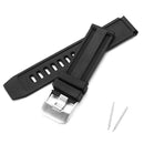 Replacement Rubber 23mm Wristband Rubber Watch Strap for Luminox Black Ops Series 8800 8802