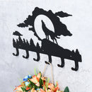 6 Hooks Wall Mounted Door Coat Cloth Hook Hat Rack Robe Decor Hanger Holder